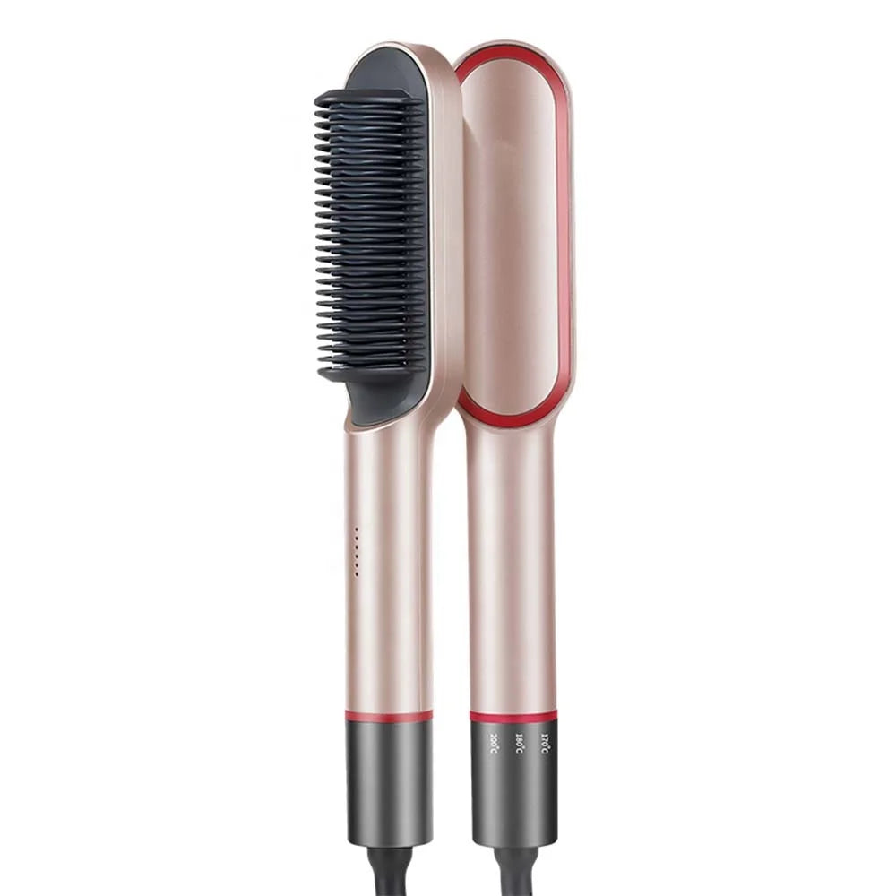 Multi Flat Iron Hair Straightening Brush Steamer Electric Heating Comb Hair Styling Tools Steam Hair Straightener Brush
