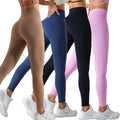 Yoke Top Selling Peach Scrunch Back Yoga Pants for Women High Waist Brown Four Way Stretch Yoga Fabric for Gym Leggings
