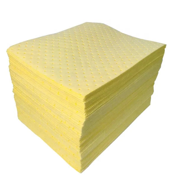 Industry 15IN *17IN 100% Polypropylene Chemical Absorbent Pads with 1.5-5mm Thickness for Hazmat Pollution