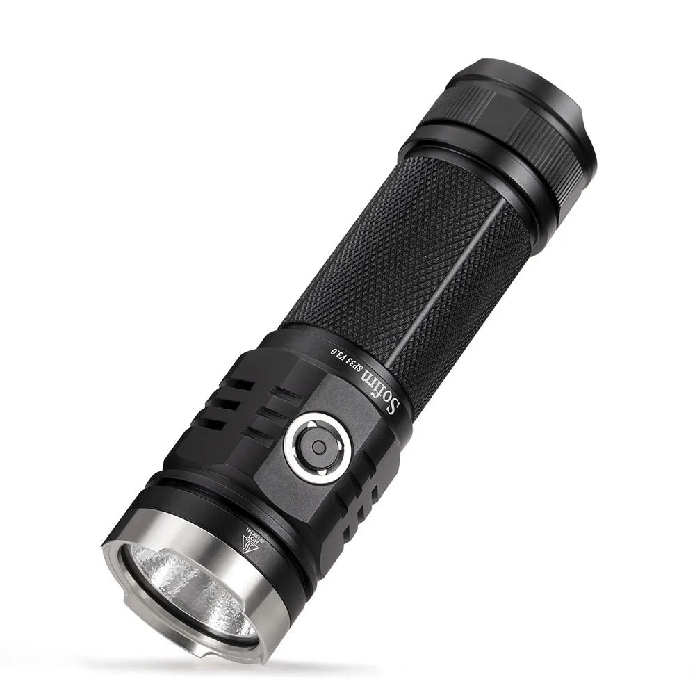 SP33 Type-C Rechargeable Flashlight XHP50 2 Led 2500LM Max Output 18650 or 26650 Battery