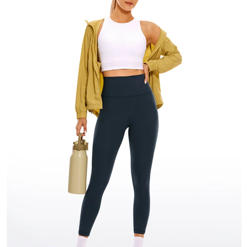 Hot Sale Leggings With Pockets Thick Pants Thermal Fleece Pockets Leggings Winter Warm Leggings 7length