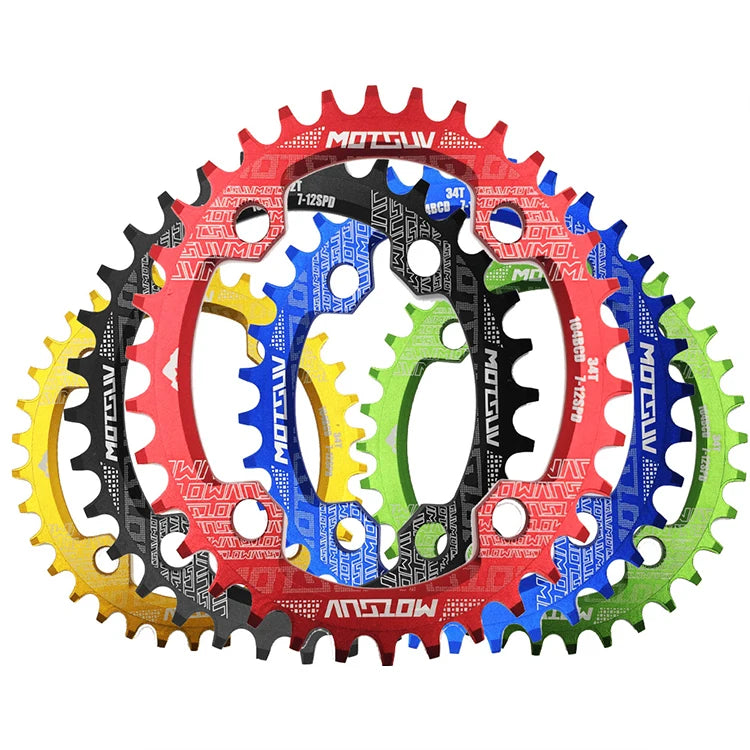 Oval Narrow Wide 104BCD 32T-38T Mountain Bike MTB Chain Wheel BMX and Road Bicycles Crankset Chainwheel