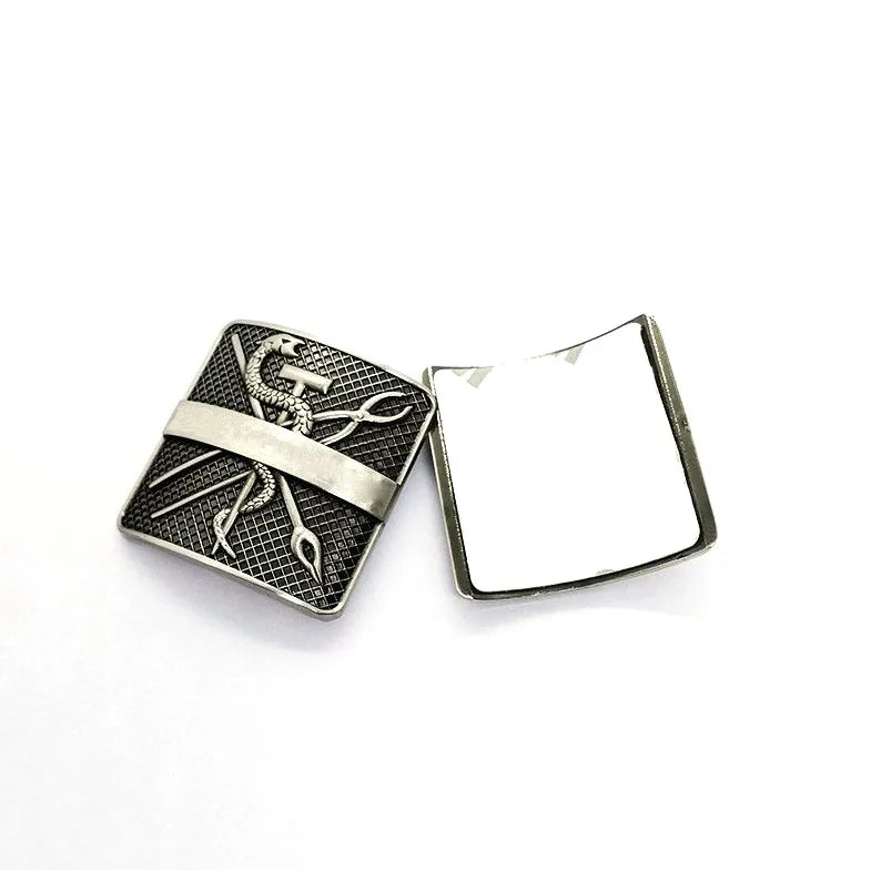 Bike Badge Company Logo Metal Head Tube Badge for Bike 3D Adhesive Metal Logo Sticker  Bicycle
