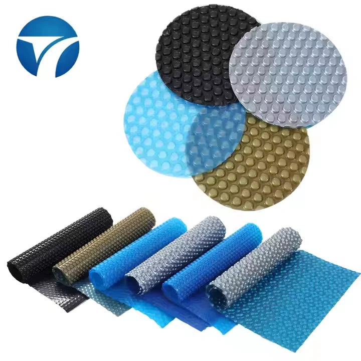 Customized 400/500/600Î¼m Round Bubble  Swimming Solar Pool Cover Reels Heat Preservation & Evaporation Reduction&Dustproof