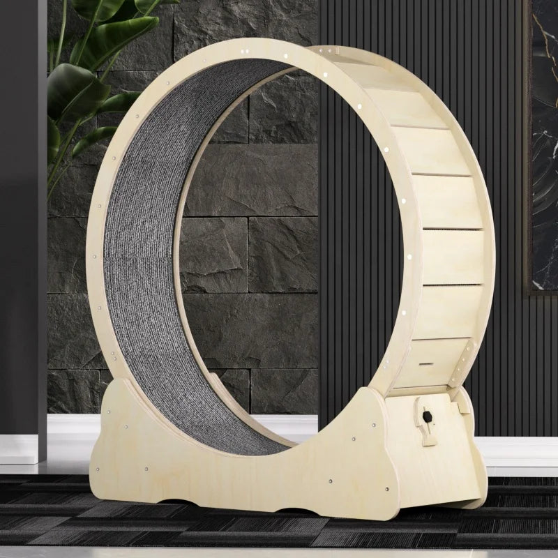 Cat Treadmill Fitness Supplies Wooden Roller Pet Treadmill Interactive Pet Equipment Cat Toys Pet Furniture Climbing Frame