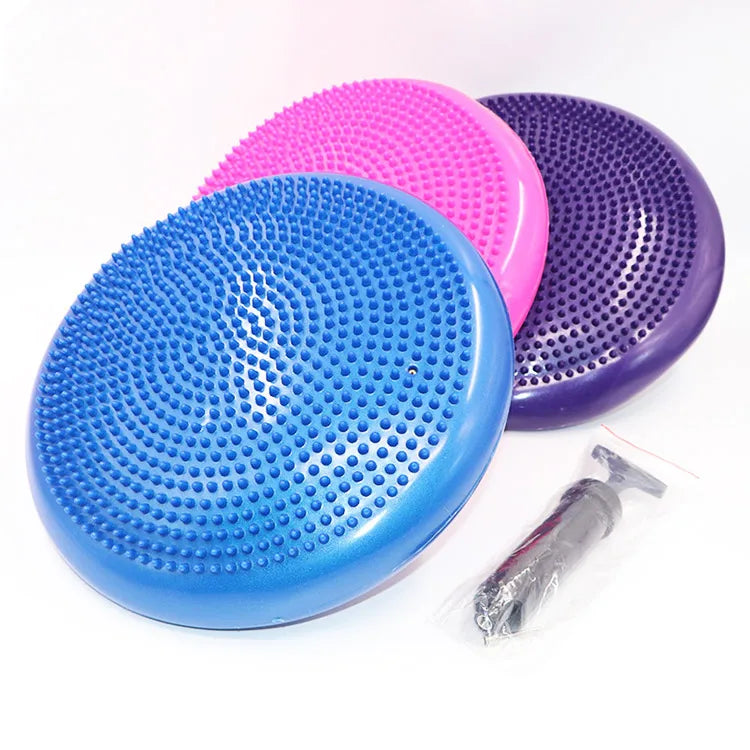 PVC Yoga Balance Pad Massage Cushion Thickened Explosion-proof Balance Ball Inflatable Massage Cushion Balance Ball