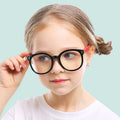 Hot Selling Optical Brand Eye Glasses Frames Big Round Silicone Safety Spectacle Design for Boys and Girls