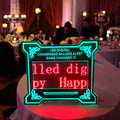 7Color LED Handheld Advertising Sign Board Programmable Message Marqee Sign for Bar Party Nightclub Events OEM