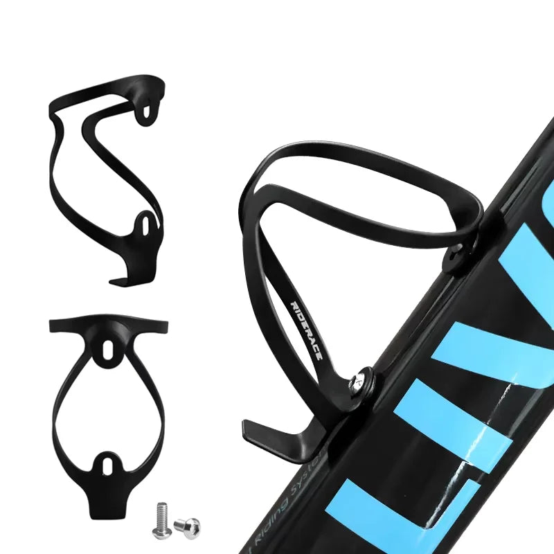 RIDERACE Mountain Bicycle Water Bottle Cage Durable Bike Kettle Holder Aluminum Alloy Outdoor Cycling Riding Drink Bottles Rack
