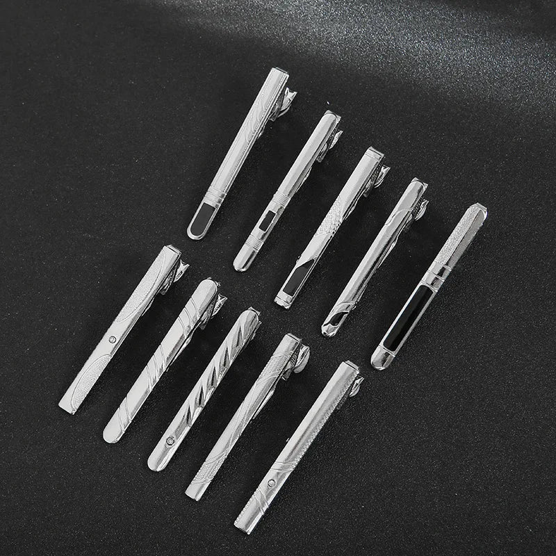 Men's Classic Wholesale Tie Clips Gift Accessories Simple Business Iron Tie Clips KERONGPLD T4-1