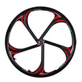 24Inch  Beautiful  Bike Wheels Bicycle Rims  Bike Wheel 5 Spoke Wheels Magnesium Alloy Standard QR Front and Rear 2Pcs Set