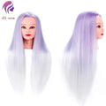 Mannequins Female Hair Training Mannequin Dummy HeadLong Hair Synthetic Blue Training Head for Practice Long Hair Cosmetology