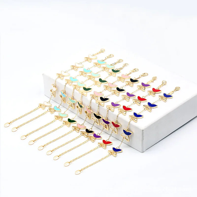 DAIHE Designer Adjustable Fashion Bracelet for Women Stylish Friendship Butterfly Charms Bangles