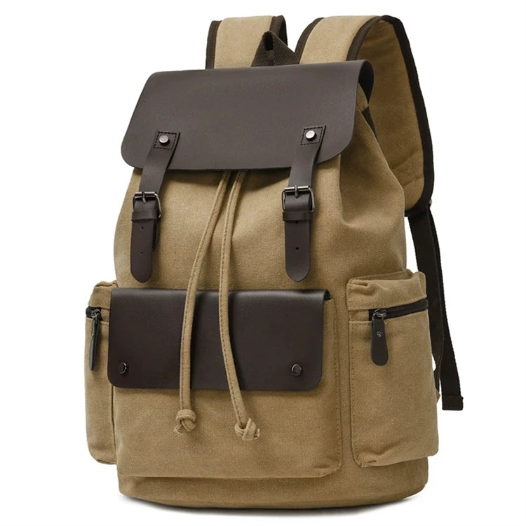 Chinese Large Outdoor Waterproof Zipper Letter Pattern Canvas Laptop School Backpack for Girls