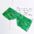 HZ Natural Jade Material Wholesale Eye Mask for Skin Beauty Shop Green Aventurine Cooling & Help-Sleeping Tool