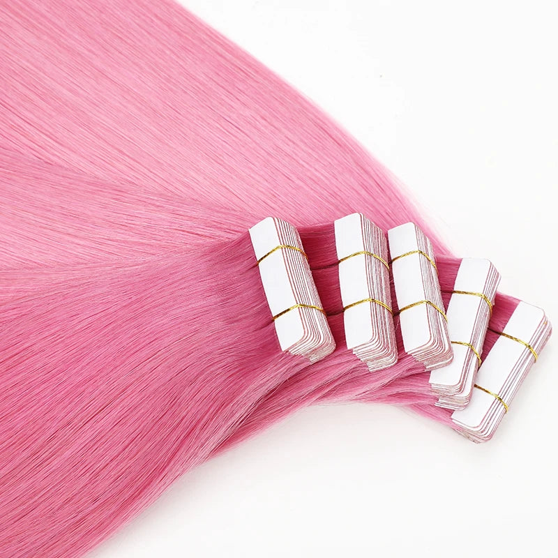 Invisible Natural Straight Cuticle Aligned Virgin Raw Remy Hair Wholesale Tape in Hair Extensions 100% Human Hair Vendors