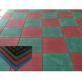 Manufacture Kindergarten Playground 40mm Protective Flooring Rubber Tile