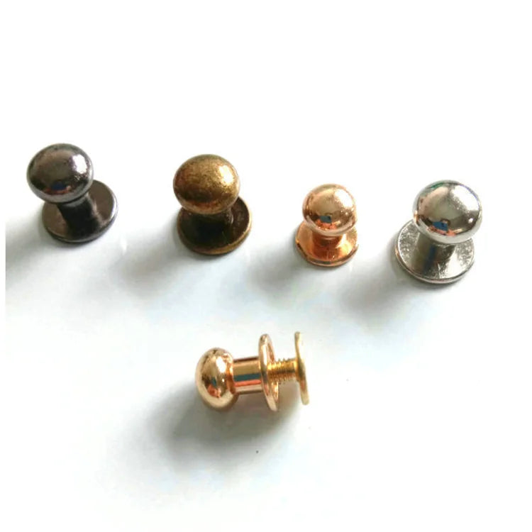 Various Color Brass Screw Rivet Brass Button Studs for Leather/Pacifier Nail