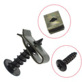Meixiu 20sets/bag M4/M5 Cross Screw Plastic Cover Carbon Steel Retainer Self-tapping Screw U Fastener Clip Motorcycle Car Repair