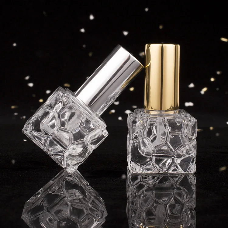Wholesale 100pcs Matte Square 10ml Glass Perfume Bottles with Pump Sprayer-OEM/ODM Service