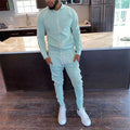 Reflective Men's Wear Long Sleeve Sports Sweatsuits Men's Tracksuits 2 Piece Outfit Jogging Suits Set