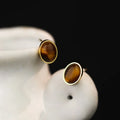 Fashion 925 Sterling Silver Earrings Round Button Earrings Stud Earrings for Women