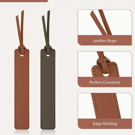 Wholesale Bookmark Classic Stitched Book Page Marker Bookmarks With Leather Rope Welcome Gifts for Readers Teachers