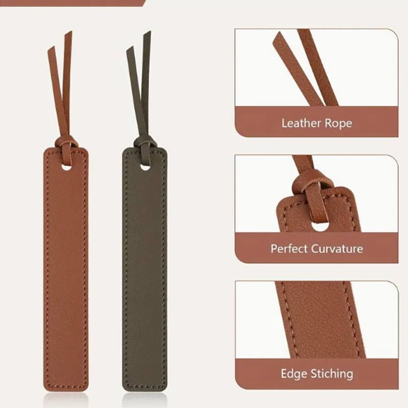 Wholesale Bookmark Classic Stitched Book Page Marker Bookmarks With Leather Rope Welcome Gifts for Readers Teachers