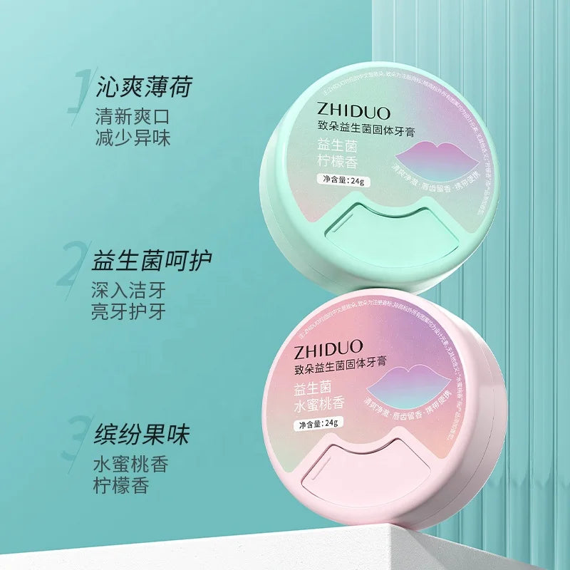 OEM ODM Hot Sales ZHIDUO Sakura Particles Deep Cleaning Teeth Whitening Toothpaste