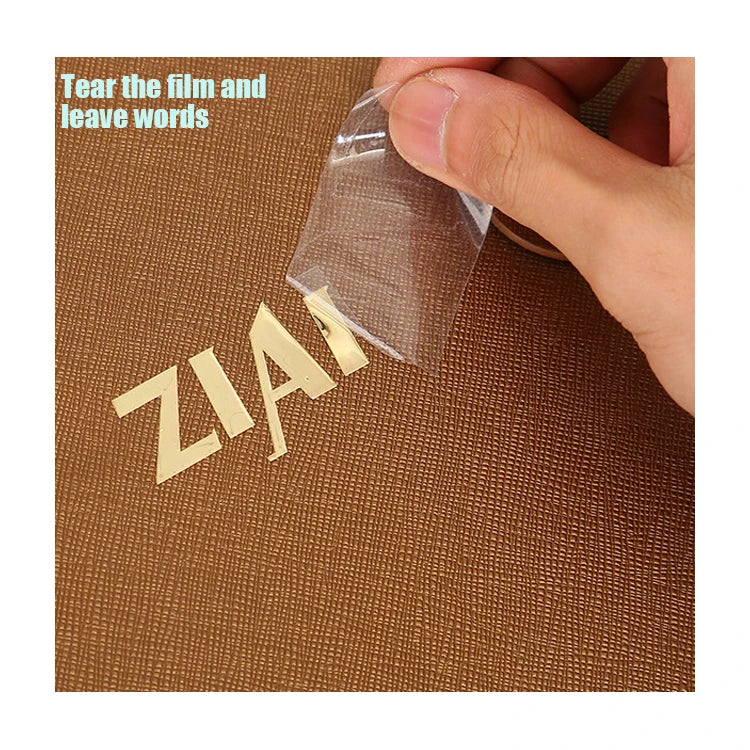 Transfer Metallic Gold Foil Stickers 3D Embossed Label Sticker Metal Sticker Perfume