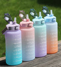 Hot Sale 2000ml Large Capacity Gradient Water Cup Space Cup Outdoor Portable Bomb Cover Spray Paint Gradient Water Cup