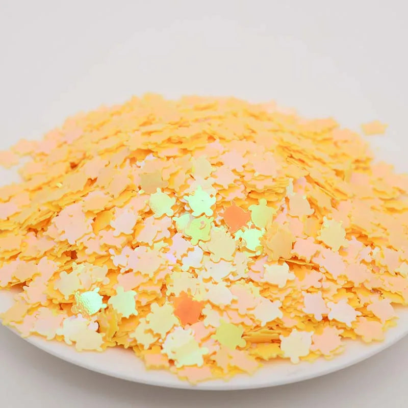 8mm Diy Garment Craft Loose Turtle Sequin Plastic Christmas Party Club Costume Spangle Bulk Package Holographic Film Pvc Sequins