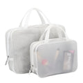 Large Capacity Minimalist Wind Travel White EVA Mesh Semi Transparent Waterproof Bag Swimming Bag Make up Wash Rinse Bag