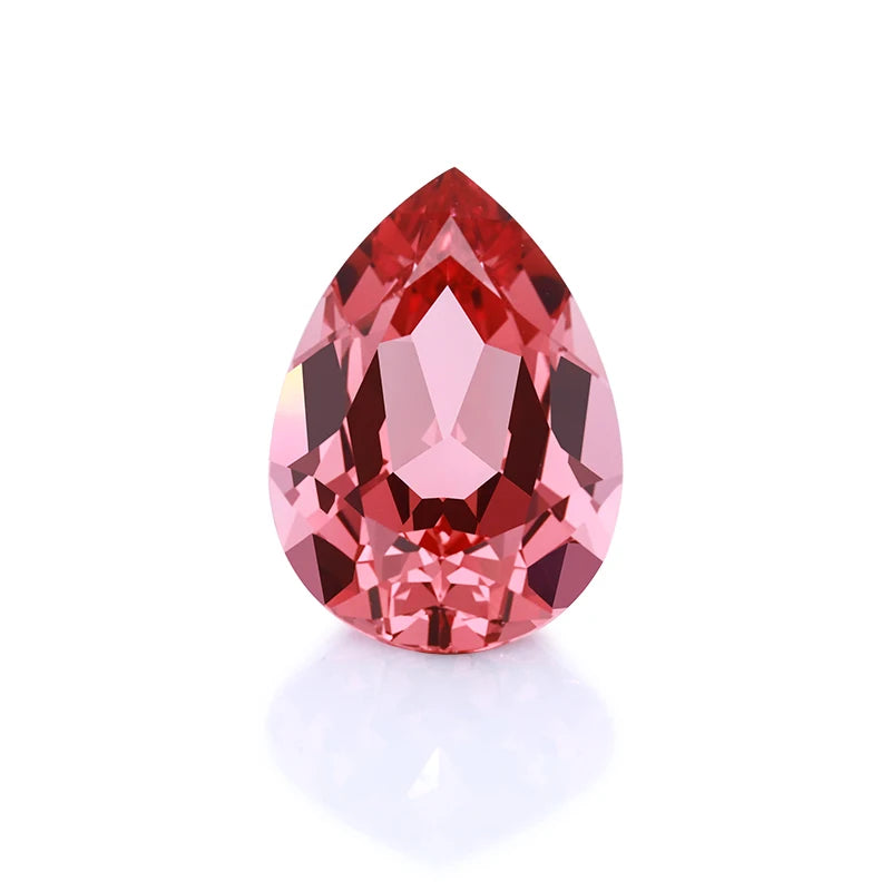 Starsgem 9*13mm Pear Shape Padparadscha Rose pink Lab Grown Sapphire