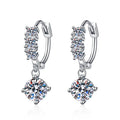 S925 Silver Moissanite Diamond Earrings