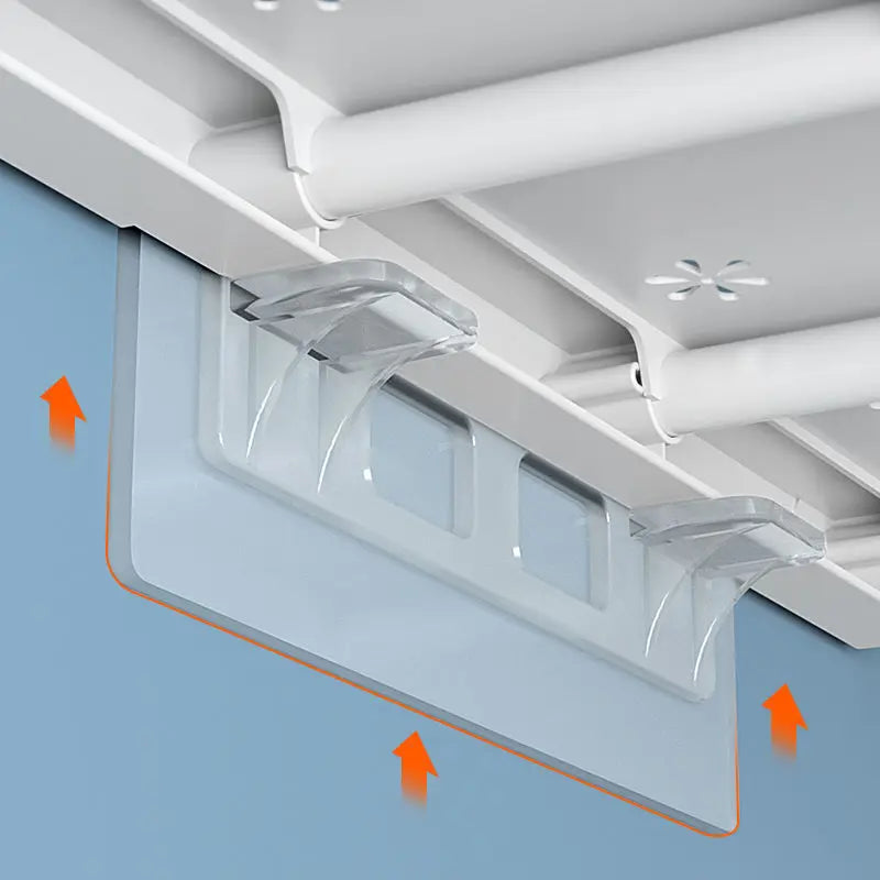 Punch Free Shelf Support Pegs Plastic Clear Clips Wardrobe Divider Holder Shelf Clips Decorative Shelf Brackets