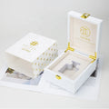 Luxury White Wood Pu OUD Leather Box Cosmetics Bottle Arabic Attar Perfumes Oil Cologne Bottle Packaging Perfume Gift Boxes