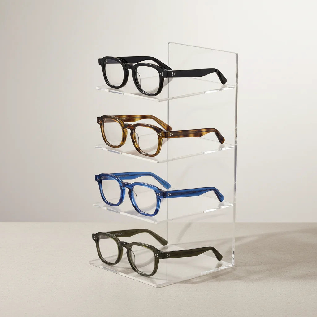 Luxury Designer Acetate Glasses Fashion Thick Acetate Eyewear Retro Eyeglasses Eye Glasses Acetate Optical Glasses Frames
