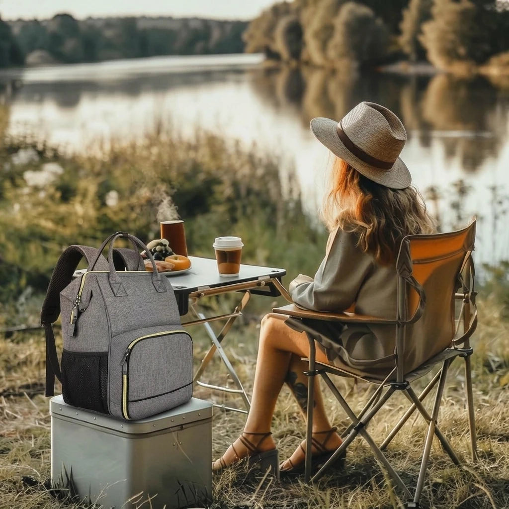 Factory Cheap Price Custom Carry on Lunch Backpack Water Resistant Travel Cooler Laptop Charge Backpack