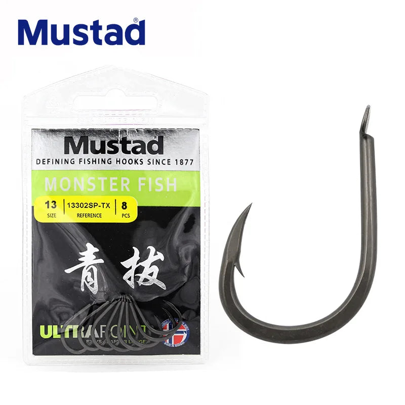 Mustad 13302SP-TX Mustad Jig Hooks 13#- 16# Mustad Assist Hooks Hight Quality Original Product