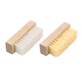 2024 Customized Logo Eco-Friendly Wooden Handle Hard PP Silk Shoes Polishing Cleaning Brush Box for Indoor Outdoor