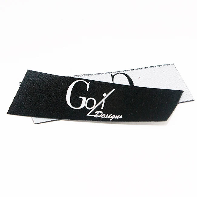 Best Quality Custom Soft Polyester Washable Woven Labels for Clothing Shoes Bags Caps End Fold Custom Logo Garment Tag
