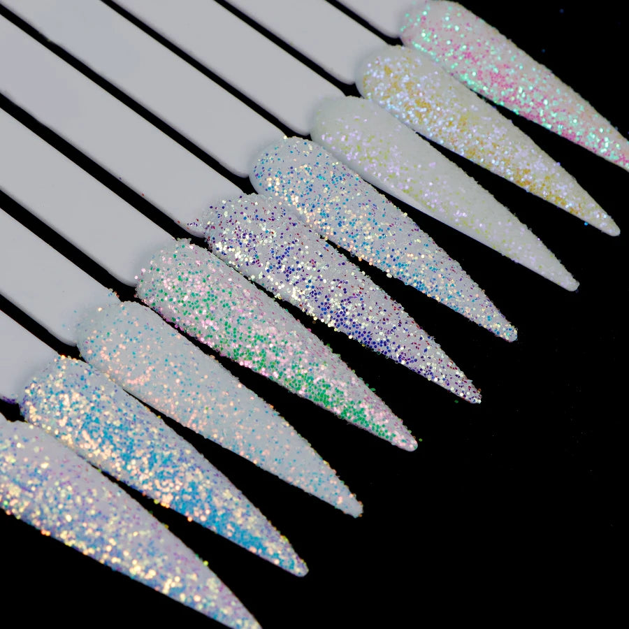 Bulk Super Sparkling Iridescent Mermaid Glitters Fine Size for Nail Crafts Decoration Nail Fairy Dust Mermaid Glitter