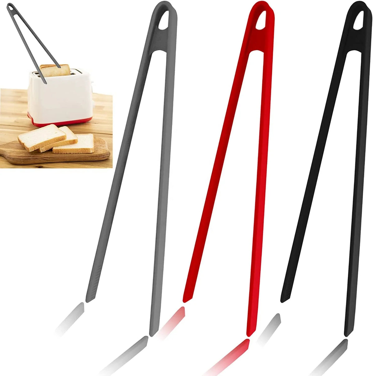 Trivet Tongs for Cooking Plastic Tongs Kitchen with Anti-slip Design MegaBDM