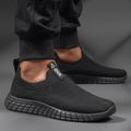 2025 Men's Lightweight Breathable Casual Sneakers for All Seasons Slip-On Knitted Shoes for Easy Jogging Hot Sale Lighted