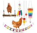 Luxury Eco-Friendly Stainless Steel Metal Chicken Coop Supplies Set Customized Wooden Perches Interactive Food Racks Corn