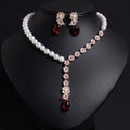 DAIHE Beautiful Petal Pearl Necklace High-end Dress Necklace Accessories