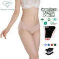 Shanhao Women's Seamless Menstrual Panties 4 Layer Absorbent Period Panties Seamless Period Leakproof Underwear for Women MegaBDM