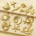 Ocean Diy Accessory Tarnish Free Sea Shell Starfish Charm 18K Gold PVD Stainless Steel Starfish Pendant for Jewelry Making