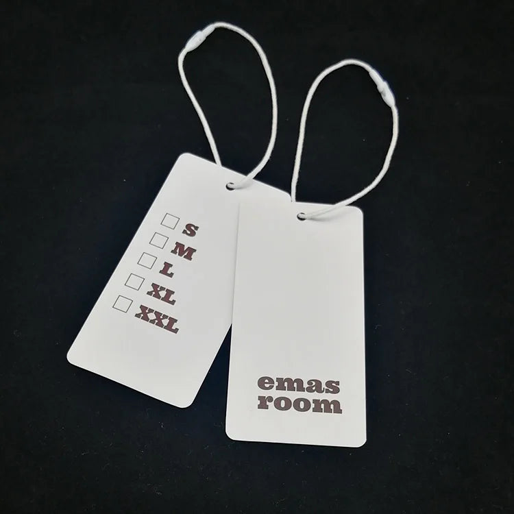 Wholesale Luxury Price Tag Custom Logo Hang Garment Clothing Tags for Dress